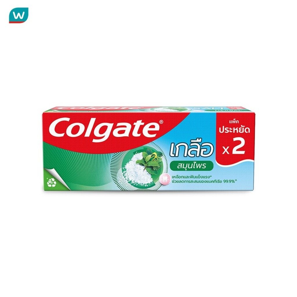 Colgate คอลเกต ยาสีฟัน เกลือสมุนไพร 150 กรัม แพ็คคู่