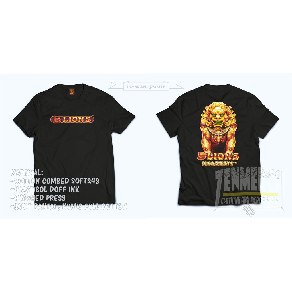 5LION MEGAWAYS GOLD Unisex Pragmatic Play Fashion Top