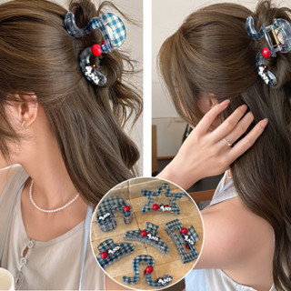 ลายสก๊อตโปร่งใสลายจุดกรงเล็บผมลูกสุนัขลูกปัดสไตล์ผู้หญิงอเนก…