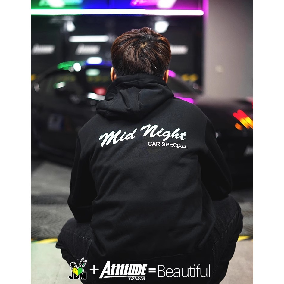 ดัดแปลงรถ Wangan Midnight เสื้อกันหนาวพร้อมฮู้ด