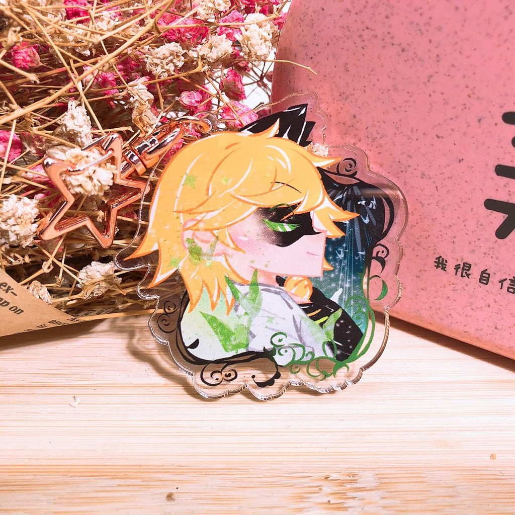 [ลดสินค้า] Ladybug Girl Anime จี้พวงกุญแจ Miraculous Ladybug อะคริลิค