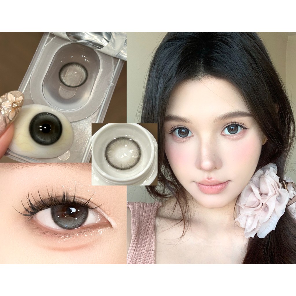 LLHJIN Series,Thestarlens Brand ,14.20mm,GDIA 13.6mm,(เกรด 0-8.00), คอนแทคเลนส์ 6 เดือนใช้(grey)