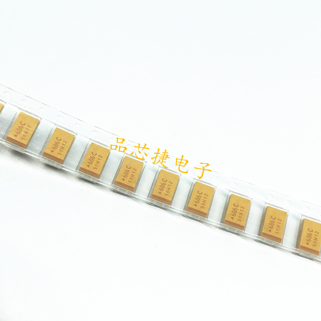 Chip Tantalum Capacitor TAJD686K016RNJ 68uF 686C 10% 16V D ประเภท SMD ยี่ห้อใหม่