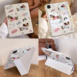 เคส iPad แม่เหล็กลายการ์ตูน สำหรับ Gen11 A16 Gen10 Air11 M2 M3 Air13 Pro 12.9 Mini6/7 Air4/5 10.9 Air6 Air7 Gen7/8/9case