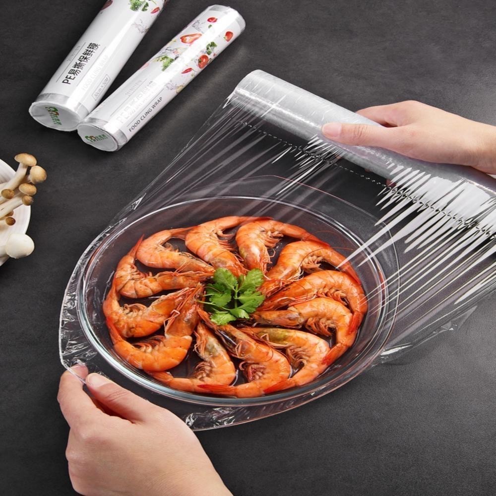 แรปห่ออาหาร ฟิล์มถนอมอาหาร พลาสติกแรป ฟิล์มถนอมอาหาร ฟิล์มแพ็คอาหาร แรปกันแมลง พลาสติกแรปอาหาร - 3