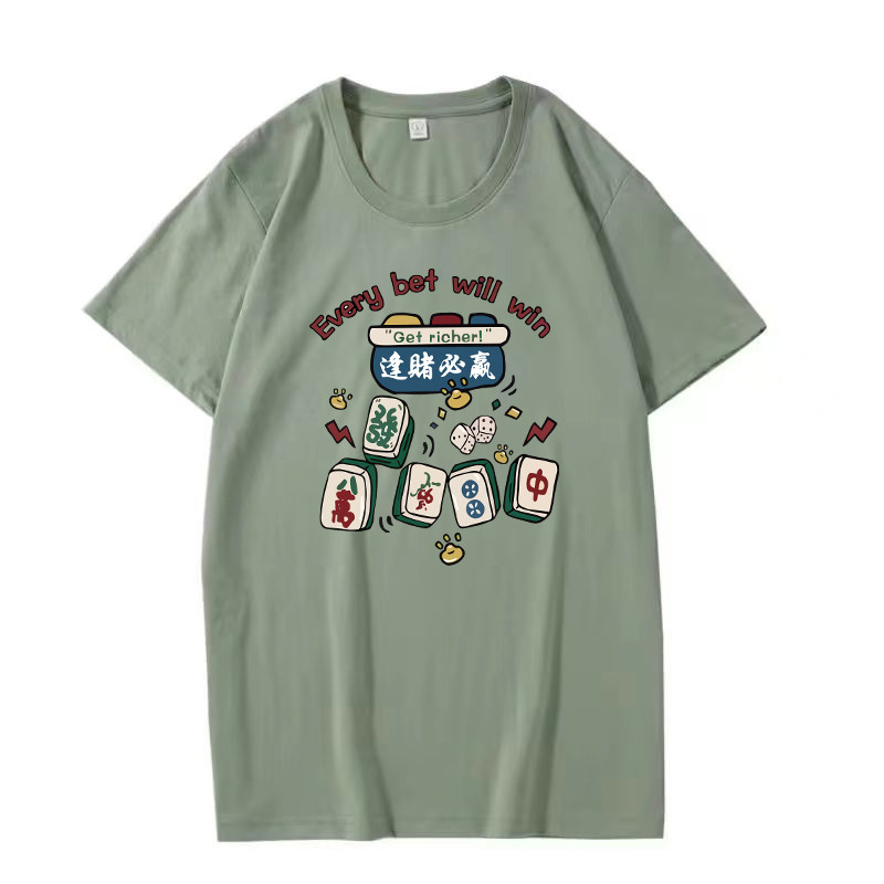 เสื้อยืดsummerชายใหม่ คอรอบรุ่น ELN6 ทรงหลวม สไตล์ใหม่ ใส่สบายสำหรับกิจกรรมกลางแจ้ง