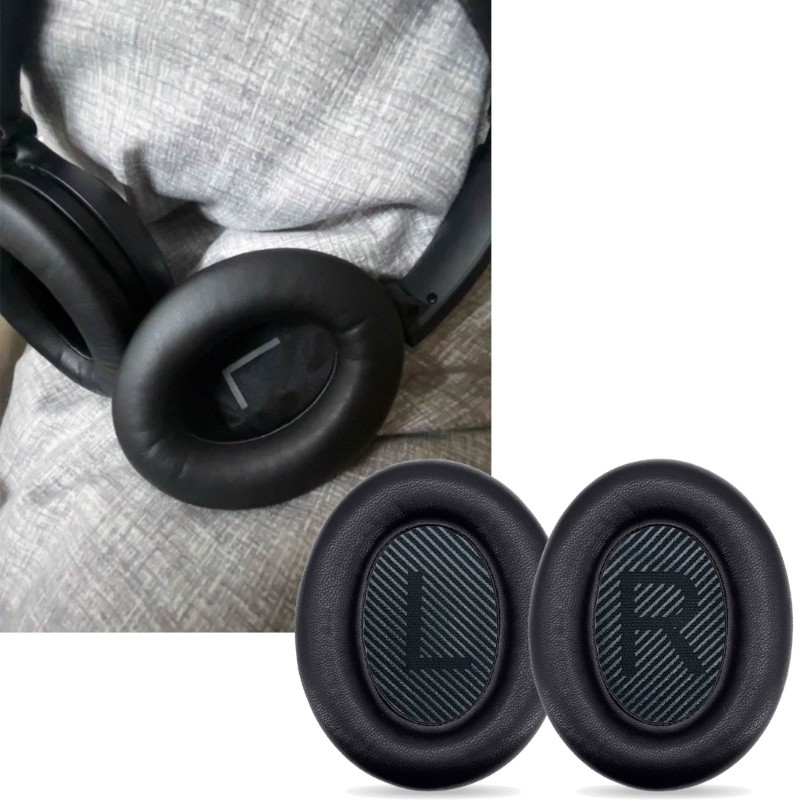 Gonna 1 คู่แผ่นรองหูฟังหนังแกะสําหรับหูฟัง QC35 QC35II QC35ii QC35ii