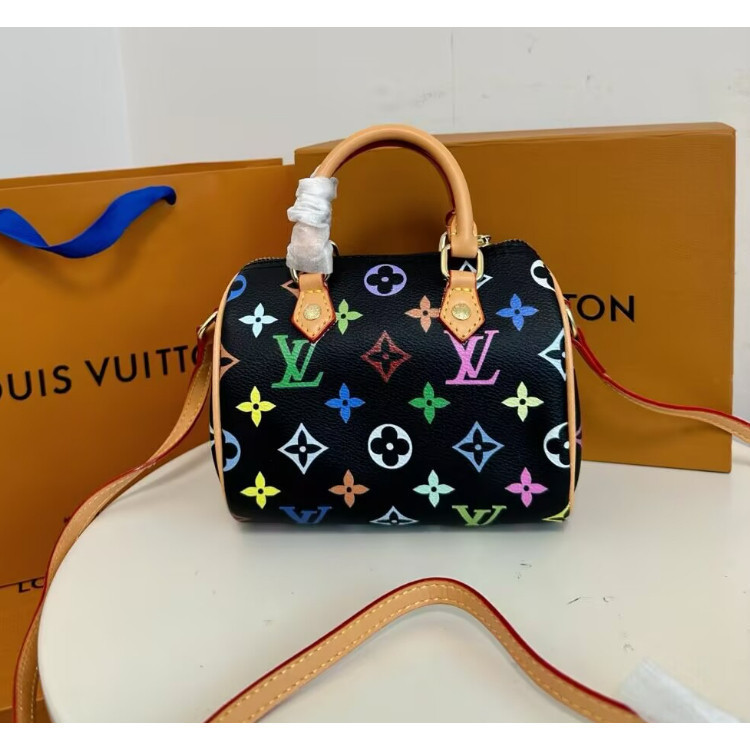 [กล่องของขวัญ] แฟชั่น Lv mini หมอนหนังคุณภาพสูงกระเป๋าสะพายผู้หญิงลำลอง M61252