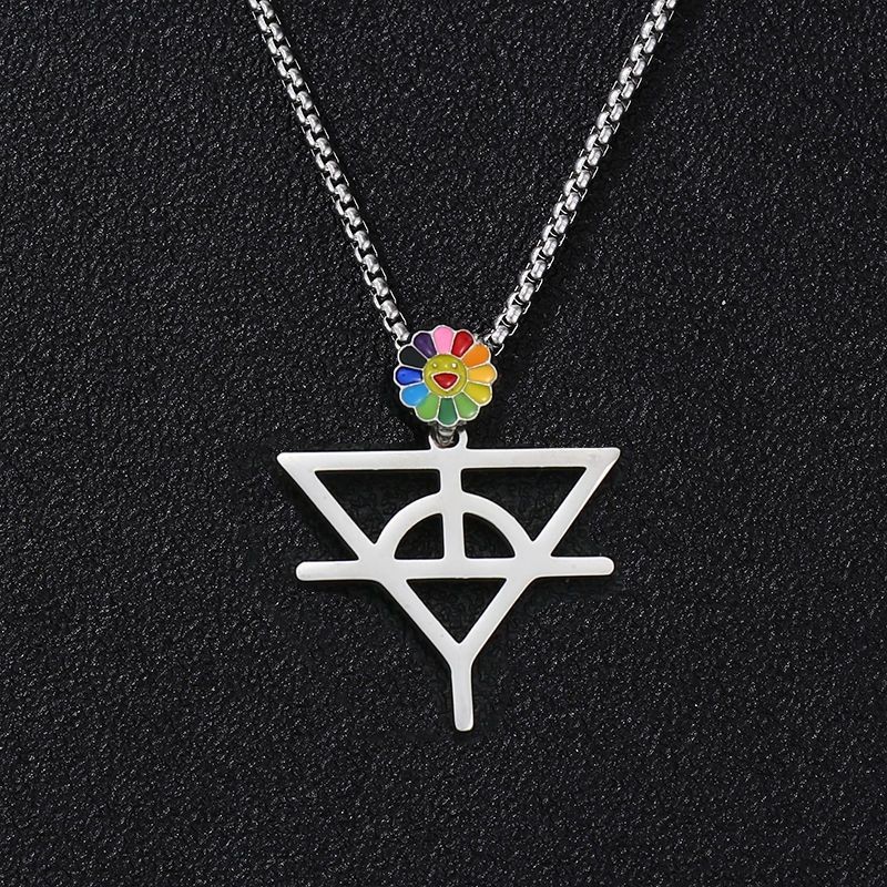 เล่นอินเทรนด์ Hua Chenyu สร้อยคอสไตล์เดียวกัน HCY คอนเสิร์ต Mars โลโก้จี้ Huahua ET ผู้ชายผู้หญิงแฟน