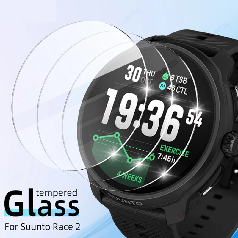 Suunto Race 2 S ฟิล์มป้องกันสําหรับ Suunto Race2 สมาร์ทวอท์ชกระจกนิรภัยป้องกันหน้าจอฝาครอบฟิล์มแก้วแ