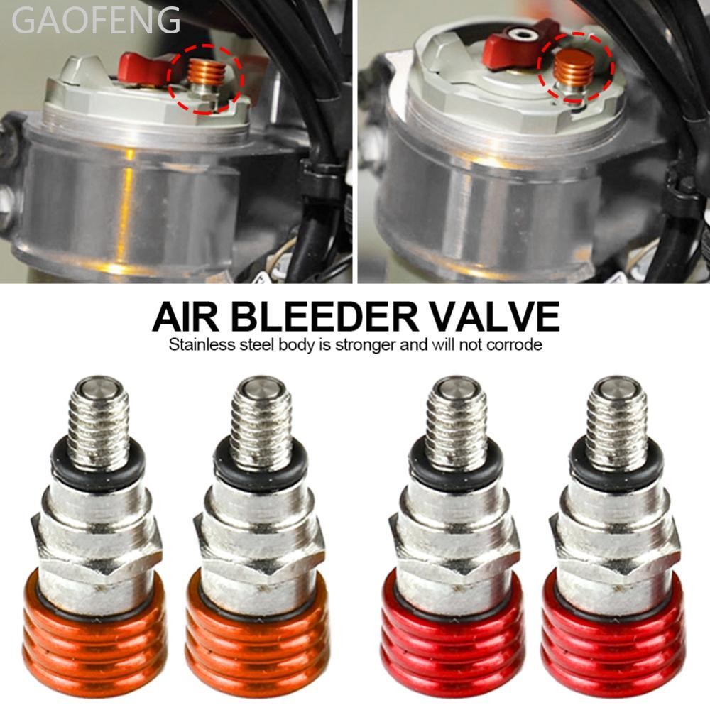 GAOFENG Universal 2 ชิ้นรถจักรยานยนต์ส้อม Air Bleeder วาล์ว M4x0.7 สําหรับ KTM SX SXF EXCF XC XCF XC