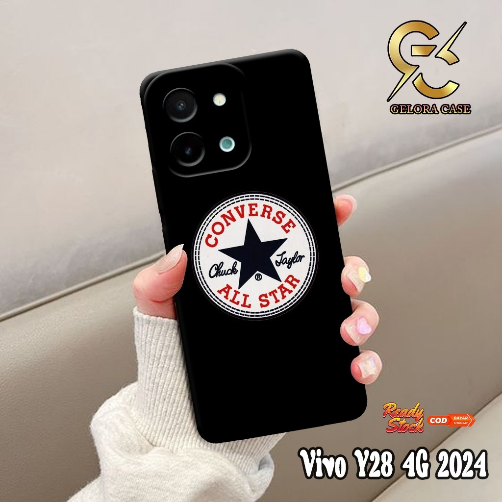 HP ล่าสุด Vivo Y28 4G 2024 Case - Vivo Y28 4G Case - LOGO case Motif - Vivo Y28 2024 Softcase mobile