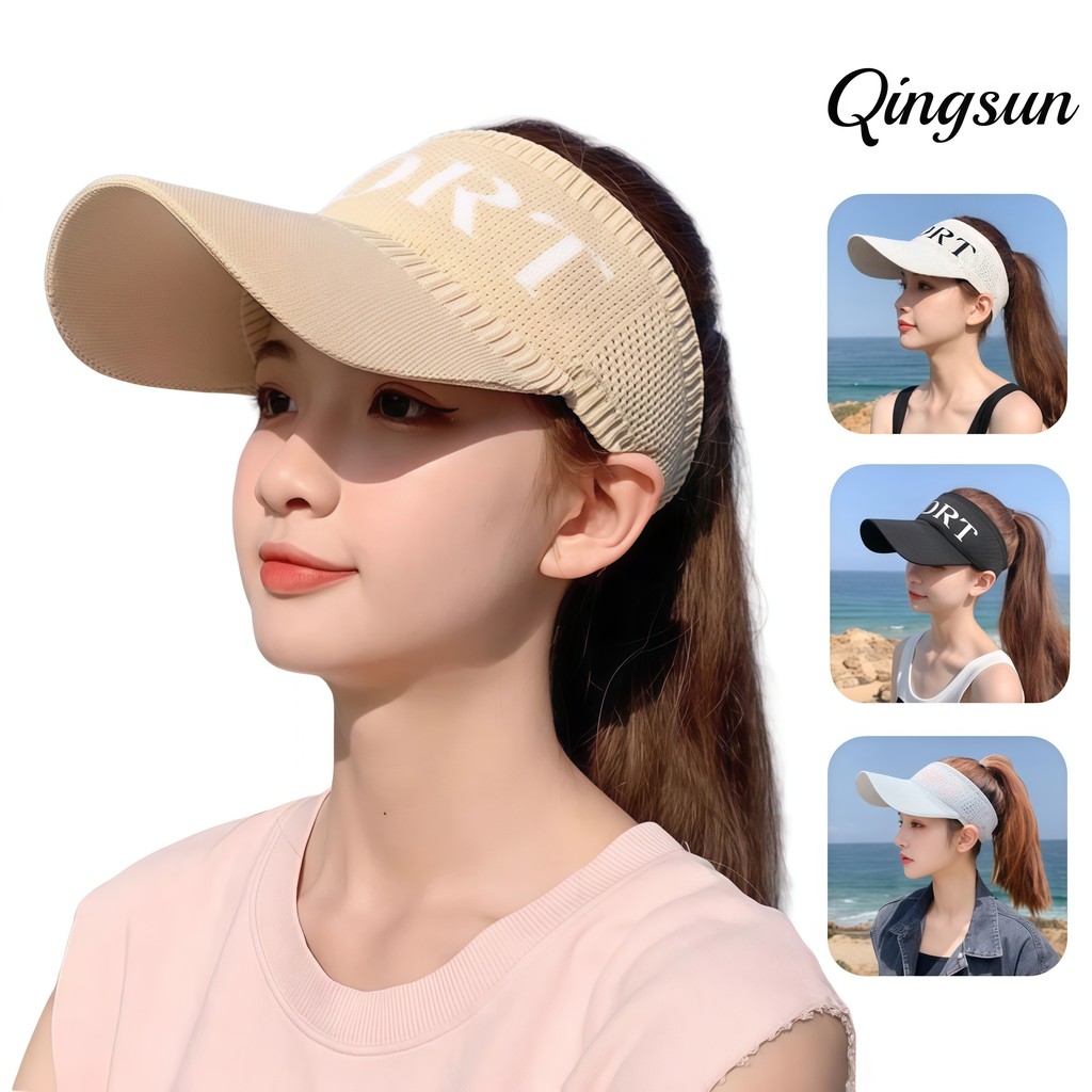 🌻Qingsun หมวกกันแดด หมวกกันแดดหญิง หมวกครึ่งใบ สไตล์เกาหลี แฟชั่นฤดูร้อน ใส่สบาย สําหรับผู้หญิง "MK-19"