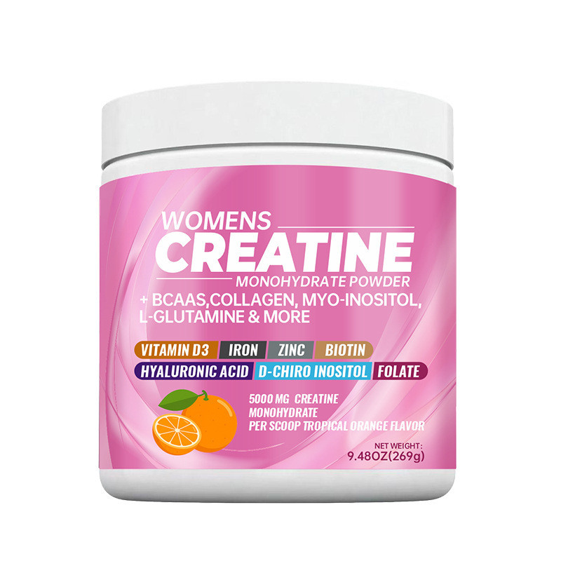 ขายร้อน Monohydrate Creatine Powder Collagen Complex Powder ฟิตเนสเฉพาะผู้หญิงสามารถใช้ Monohydrate 