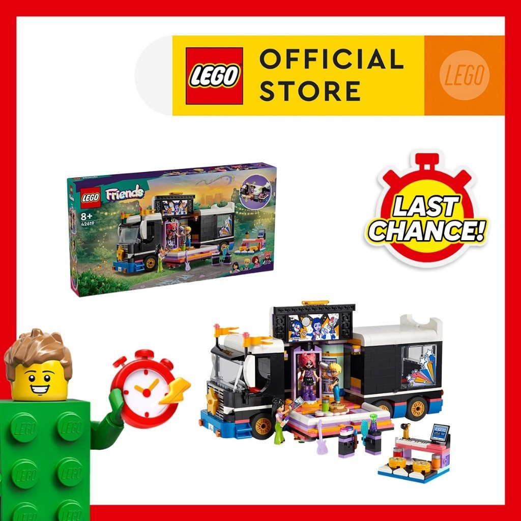 LEGO Friends 426619 Pop Star Music Tour Bus Toy 845 PiecesHT99 LFQ3