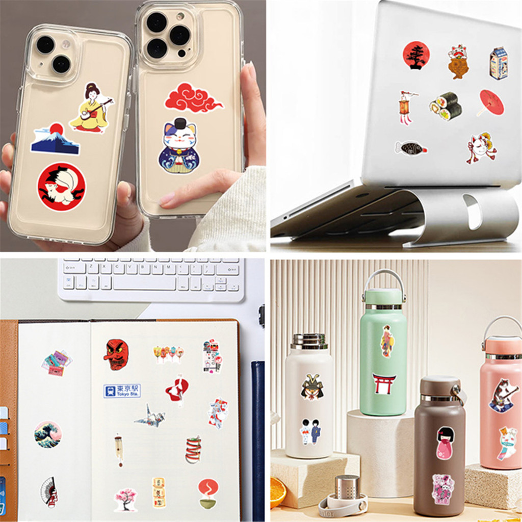 ❉ สติ๊กเกอร์วัฒนธรรมดั้งเดิมญี่ปุ่น 02 ❉ 50 ชิ้น/เซ็ต DIY แฟชั่นสติ๊กเกอร์ Doodle กันน้ํา - รูปที่ 7
