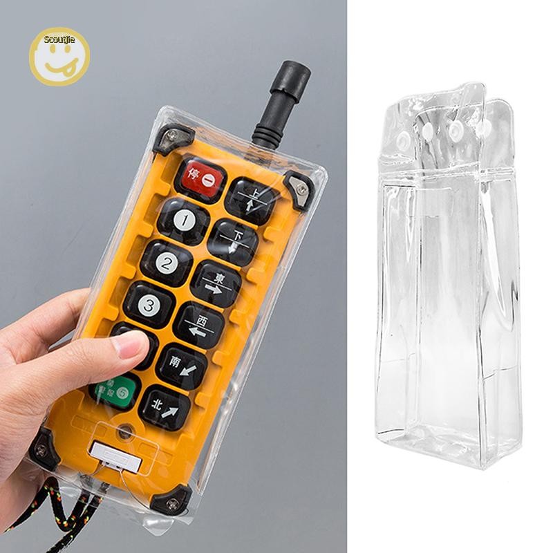 ScoutJie ถุงเก็บฝุ่น PVC ฝาครอบป้องกันสําหรับ -E1B F23 อุตสาหกรรมรีโมทคอนโทรลไร้สายกันฝุ่นโปร่งใสแจ็คเก็ตฝาครอบป้องกัน TH