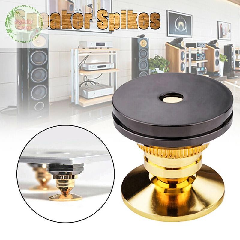 BigBabyHouse 4 ชิ้นลําโพงขาตั้งเท้า Spikes Mount ลําโพงกล่องเล็บแผ่นกันกระแทก TH