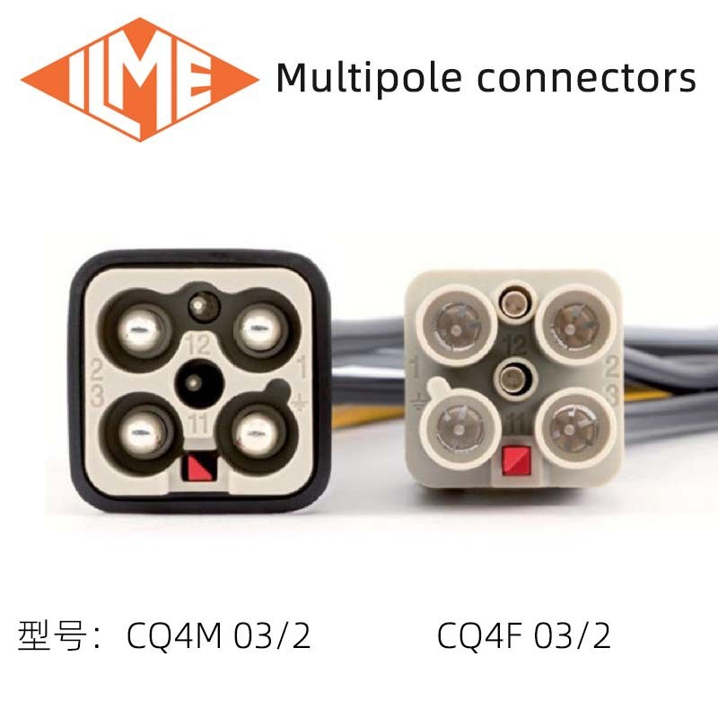 ILME Heavy Load Connector 40A Power Connector/CQ4F 03/2 CQ4M 03/2 40A 400V