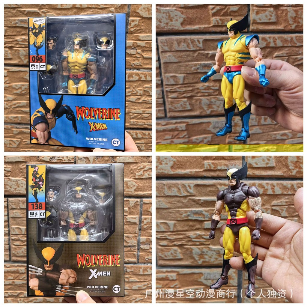 X-Men Wolverine Battle Suit Logan MAF096 สีน้ําตาล MAF138 Action Figure เครื่องประดับ Boxed Figure