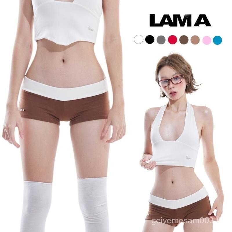 Babie Shorts กางเกงเอวต่ำ ปักอะไหล่ lama Clothing เสื้อผ้า