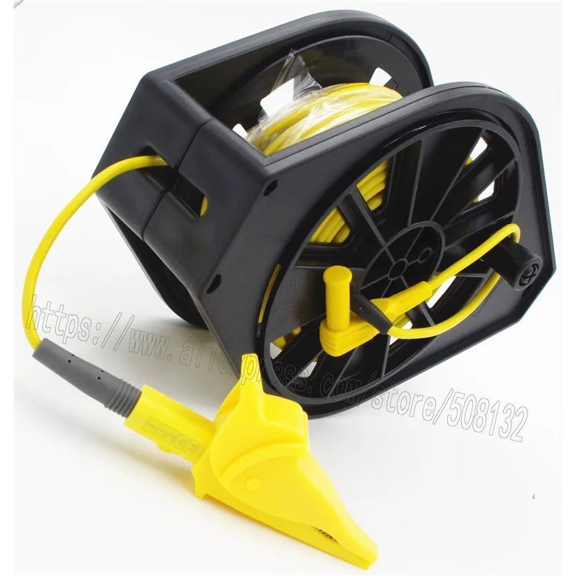 Hot Yellow Cable Reel GEO Earth Ground Resistance การทดสอบมิเตอร์ตะกั่วใช้สําหรับ 1621 1623 1625 Kyo