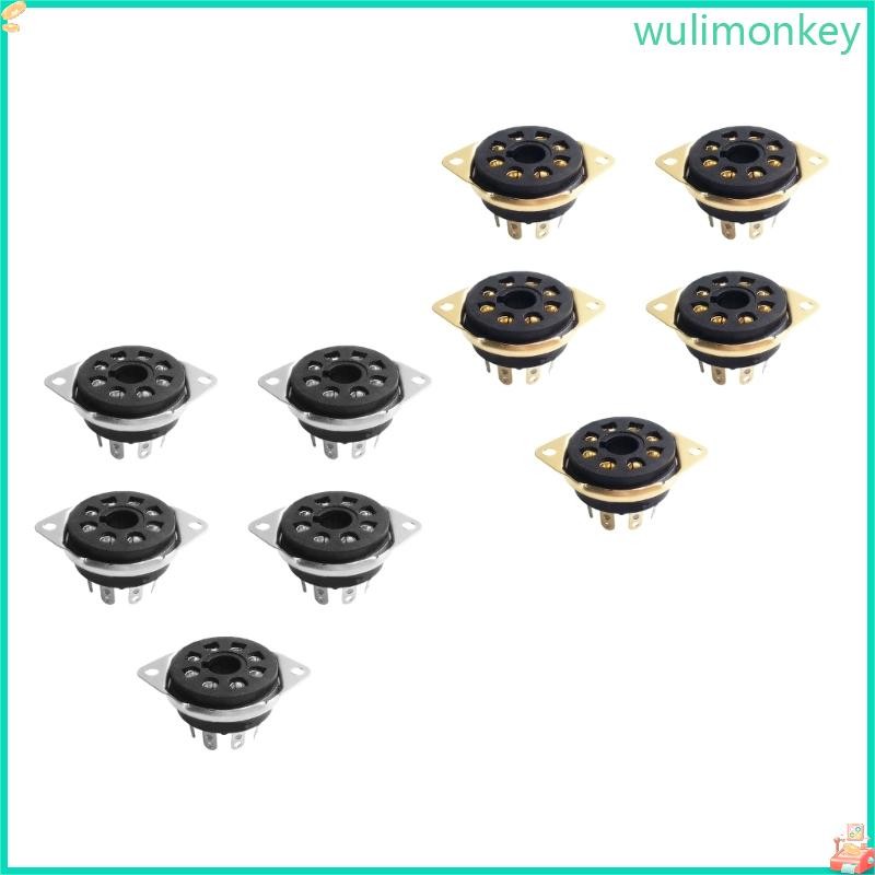 WU 8Pin ซ็อกเก็ตหลอดสูญญากาศ Octal สําหรับ 6P3P 6P6P 6n8p 6n9p 5Z3P สําหรับผู้ที่ชื่นชอบ