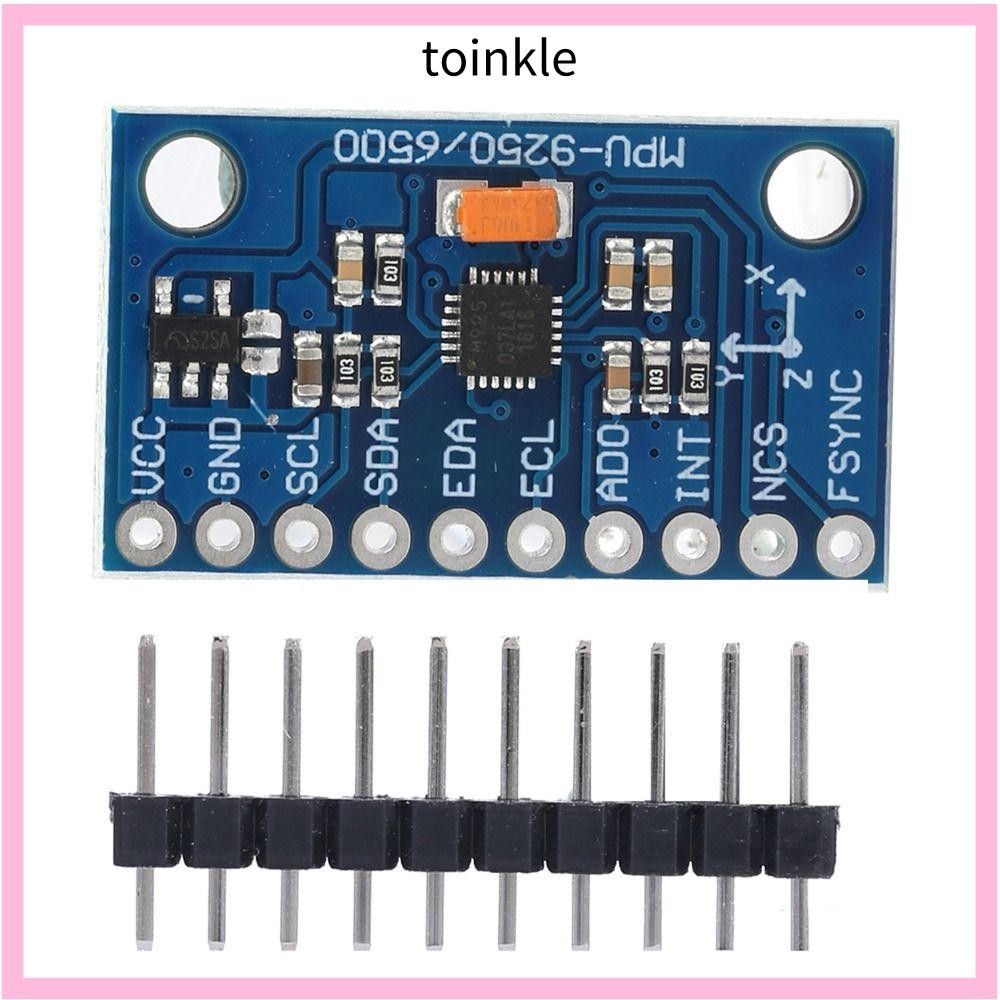 TOINKLE Gyroscope โมดูล, MPU-9250 GY-9250 เซ็นเซอร์ 9 แกน, โมดูลเซ็นเซอร์ 16 บิต 3-5V Gyroscope Sens