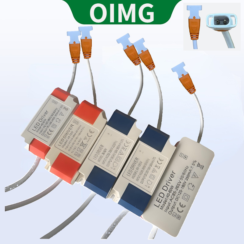 OYMG LED Driver Power Transformer ปลั๊กสีส้ม 12-18W 18-25W 8-24W 24-36W 36-60W 40-72W 60-80W 80-120W