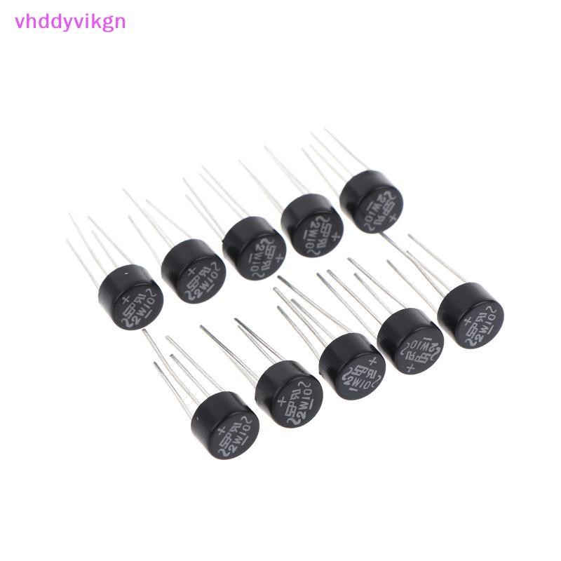 VHDD 10/20/30 ชิ้นใหม่ 2W10 2A/1000 V Diode Bridge Rectifier รอบ Vridge Bridge Stack TH