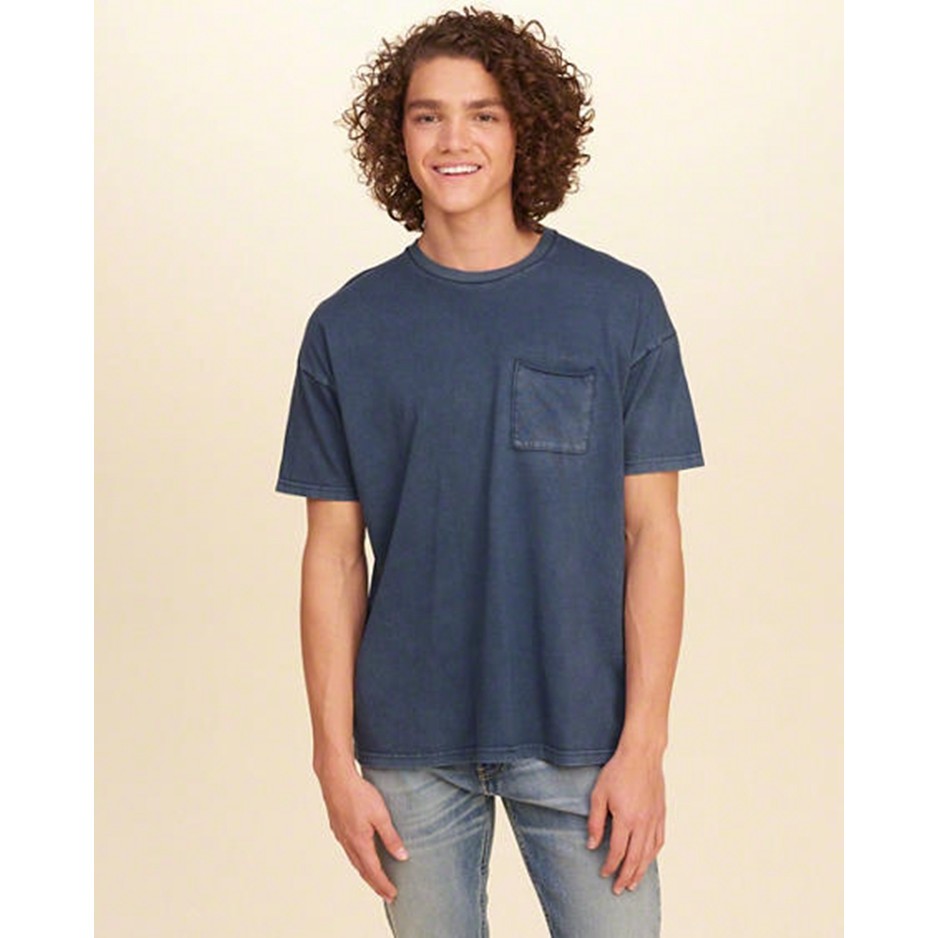 เสื้อฮอลลิสเตอร์ Hollister HCO Mens Wash Tank Top แบบมีกระเป๋าหน้าอก รหัส 17A17072701 ของแท้พร้อมส่ง