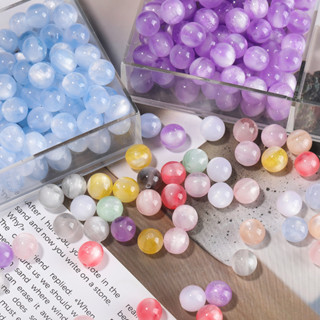 ลูกปัดเรซิ่นขนาด 10/12 มม. สีสันสวยงาม สำหรับสร้อยข้อมือและส…