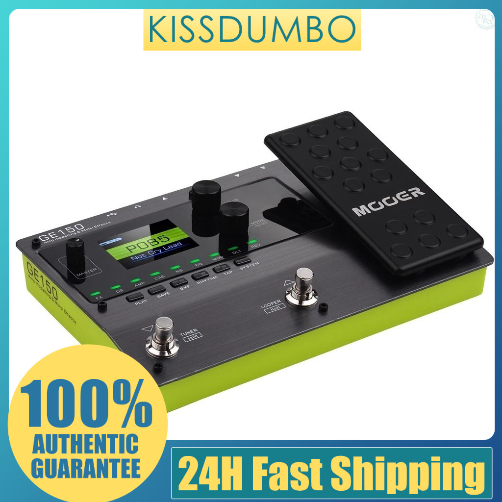 MOOER GE150 Amp Modelling & Multi Effects Pedal 55 เครื่องขยายเสียงรุ่น 151 Effects 80s Looper 40 กล