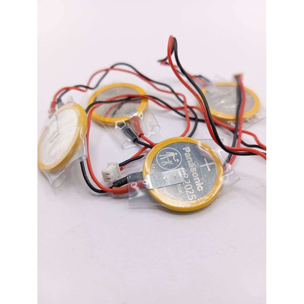แบตเตอรี่ CR2025 (3v) Panasonic สายเเจ็คขาว พร้อมส่งจากไทย🇨🇷🛻