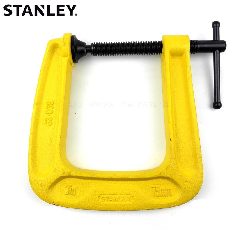 G-Clamp 10 ซม.Clamp งานไม้ 83-038-23 Fixing Clamp Stanley G-Clamp คีมแท้ D-Clamp คอลึก CALV