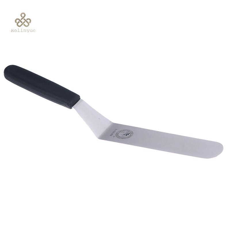 HELINYUE 6/8/10 นิ้ว Icing Spatula มุมสแตนเลส Palette มีดโค้ง Offset ใบมีด Frost ครีมไม้พายสําหรับเค้ก Pastry Baking TH