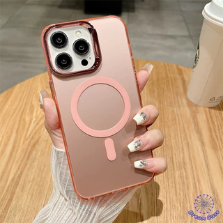 เคสไอโฟน 11 แฟชั่นประจุแม่เหล็ก Plating เลนส์กันชน สำหรับ IPhone 17 AIR 13 11 14 Pro Max 16 15 12 Pro Max 14 15 16 Plus