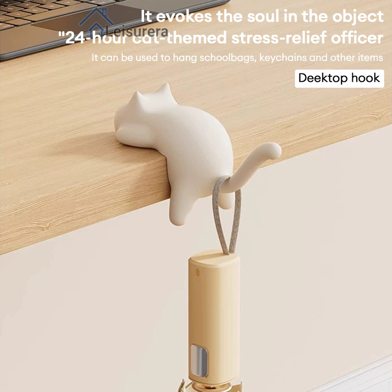 LAลูกแมวเดสก์ท็อปกระเป๋าเป้สะพายหลังตะขอด้านข้างมัลติฟังก์ชั่ไม่มีร่องรอยเจาะฟรี - รูปที่ 5