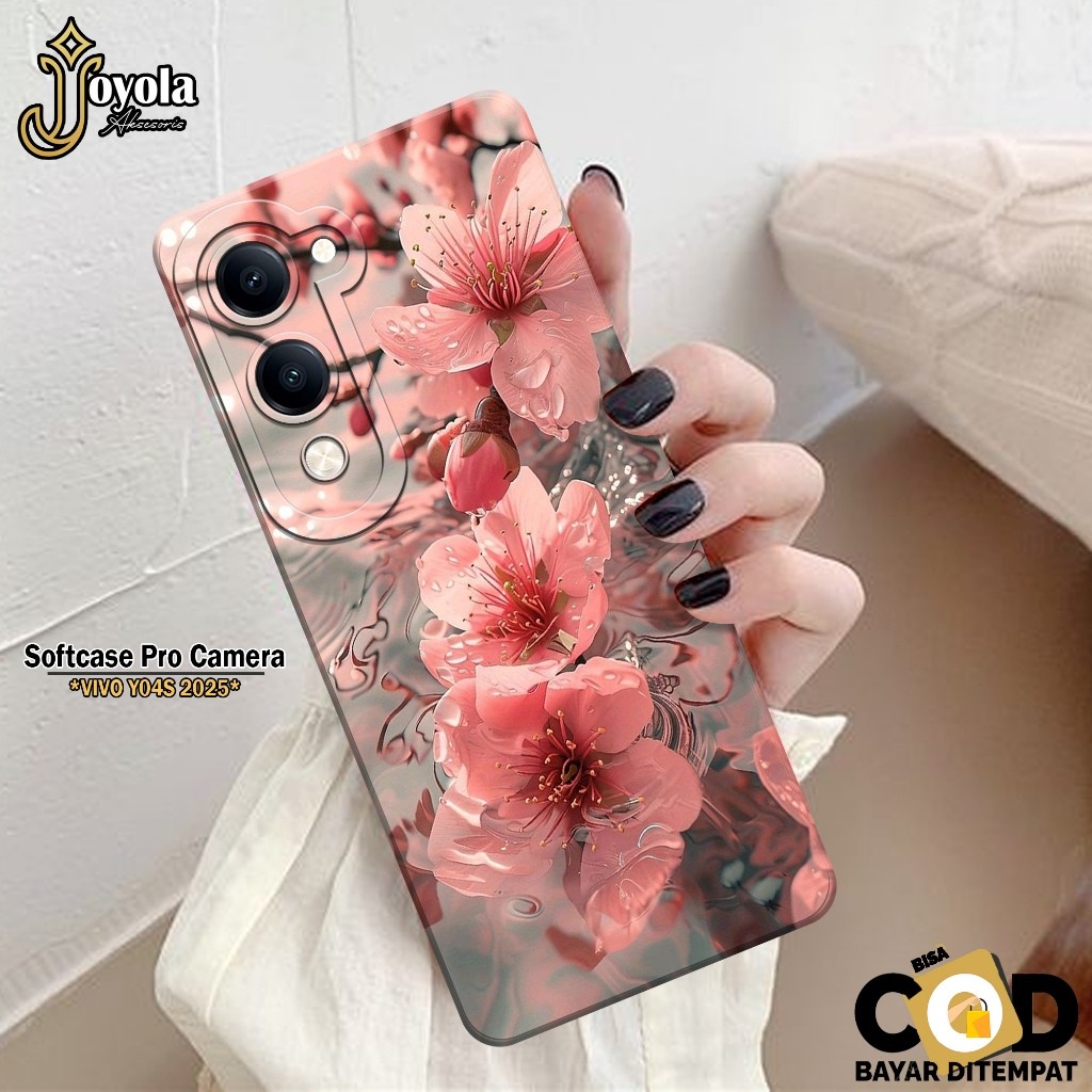 เคส HP ล่าสุด VIVO Y04S 2025 - เคสดอกไม้แฟชั่น - เคส VIVO Y04S 2025 Softcase - กล้อง Pro - เคส VIVO 