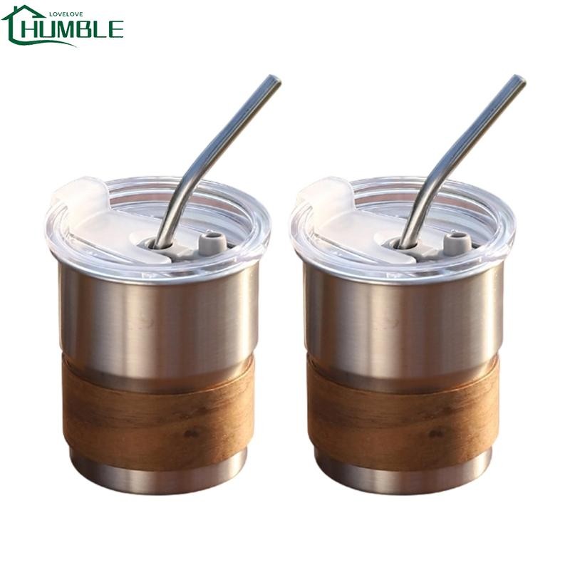 Humble Pack Of 2 304 Untarnished แก้วกาแฟ Twin Wall Insulated Travel Cups