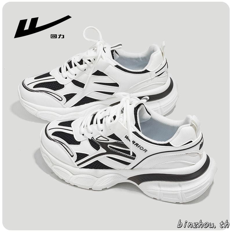 รองเท้าผู้ชายรองเท้าผ้าใบ รองเท้าผ้าใบผู้ชาย [Warrior/Pull Back] Daddy Shoes Female Couple Fashion D