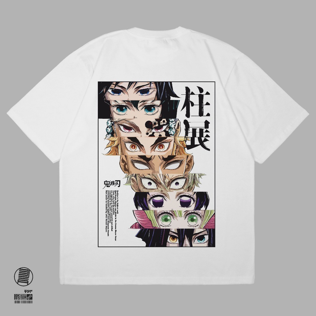 ลูกเรือเสื้อยืดHashira Pillars Demon Slayer Kimetsu ไม่มี Yaiba มังงะอะนิเมะเสื้อยืด DJA ClothS-5XL