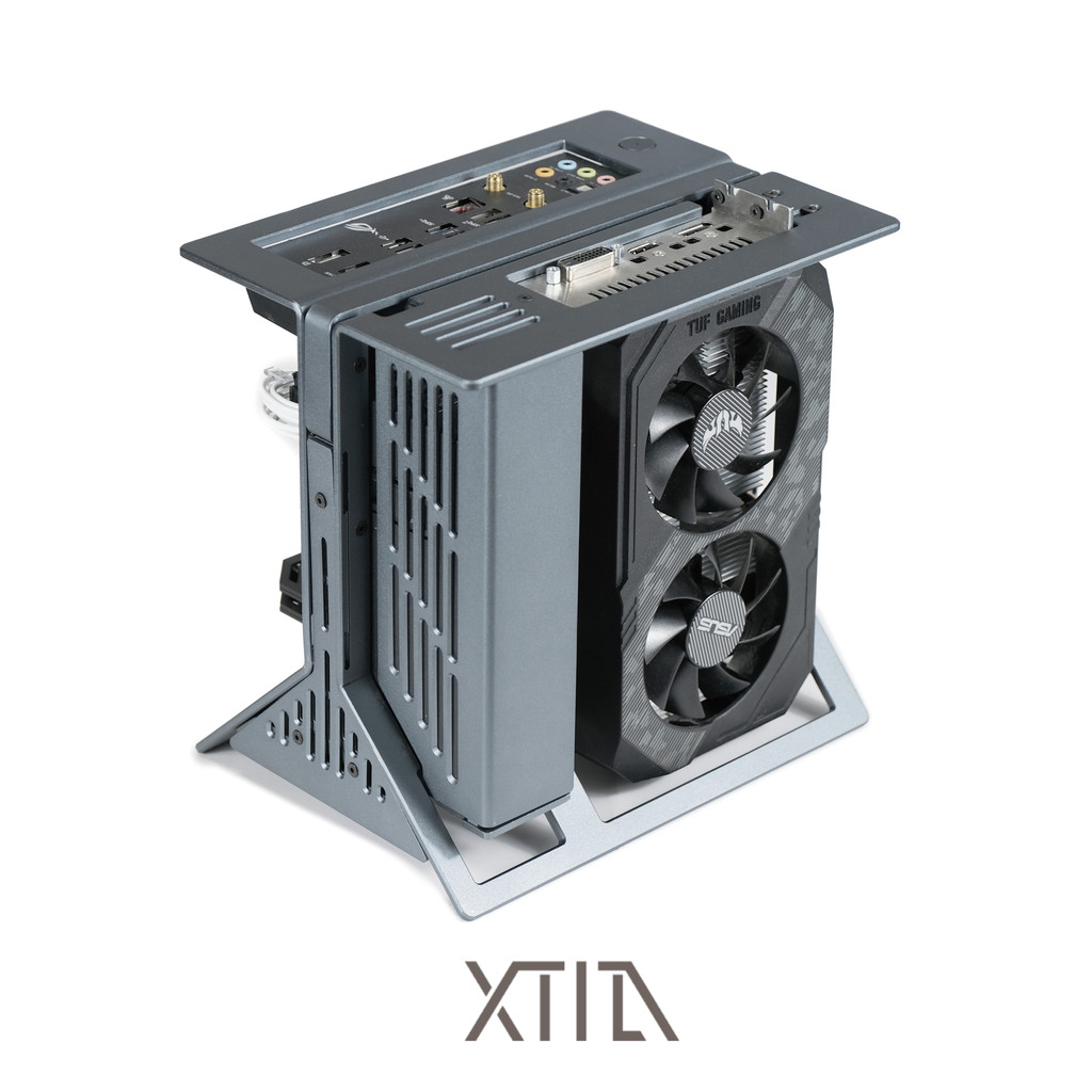 [XPROTO-Mini] XTIA ITX เปิด 1U Nuclear Display อลูมิเนียมทั้งหมดแนวตั้งเคสโทรศัพท์มือถือแบบพกพา