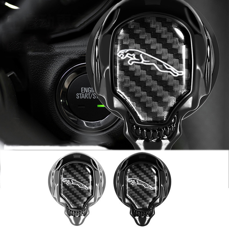 รถปุ่มเดียวเริ่มฝาครอบป้องกันอุปกรณ์จุดระเบิดสติกเกอร์สําหรับ Jaguar XF2008 XF2009 XJS XJ8 XType XE 