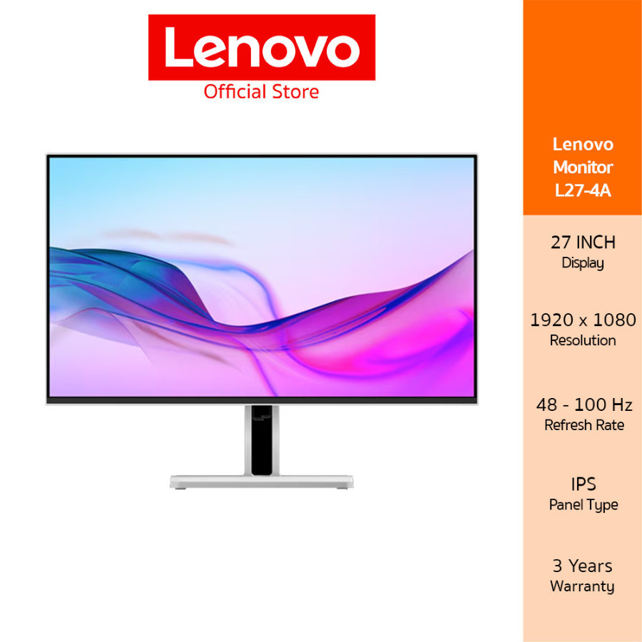 LENOVO L27-4A(67BEKAC1TH)MONITOR 27INCH 1920X1080 100Hz