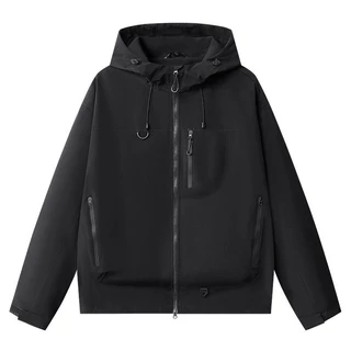 MNO.9 Jacket Hooded 7870 แจ็คเก็ตผ้าร่ม มีฮู้ด เนื้อผ้า2ชั้น กันลม กันแดด มีกระเป๋าหน้า ชายเสื้อและฮู้ดปรับจั๊มได้