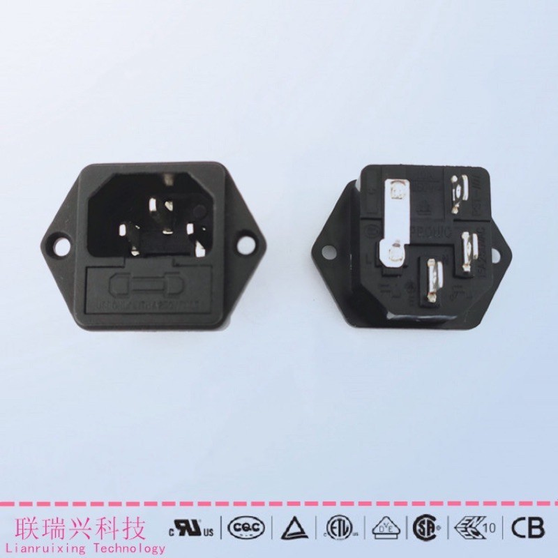 new ซ็อกเก็ต Ac ฟิวส์สําหรับ Pc Ac Cable Input ส่งไวในวัน