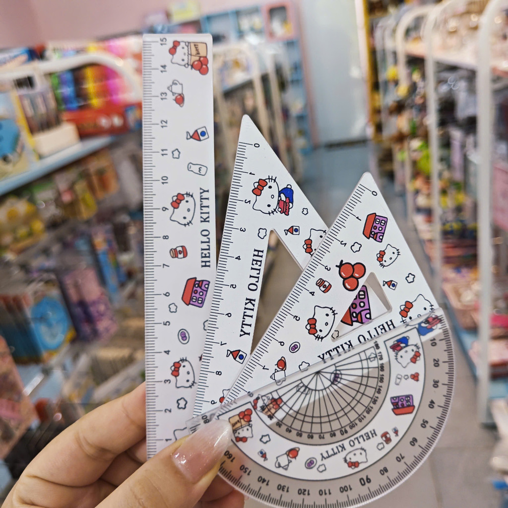 SUPER CUTE HELLO KITTY RULER SET - เด็กนอนสนุกทุกวัน