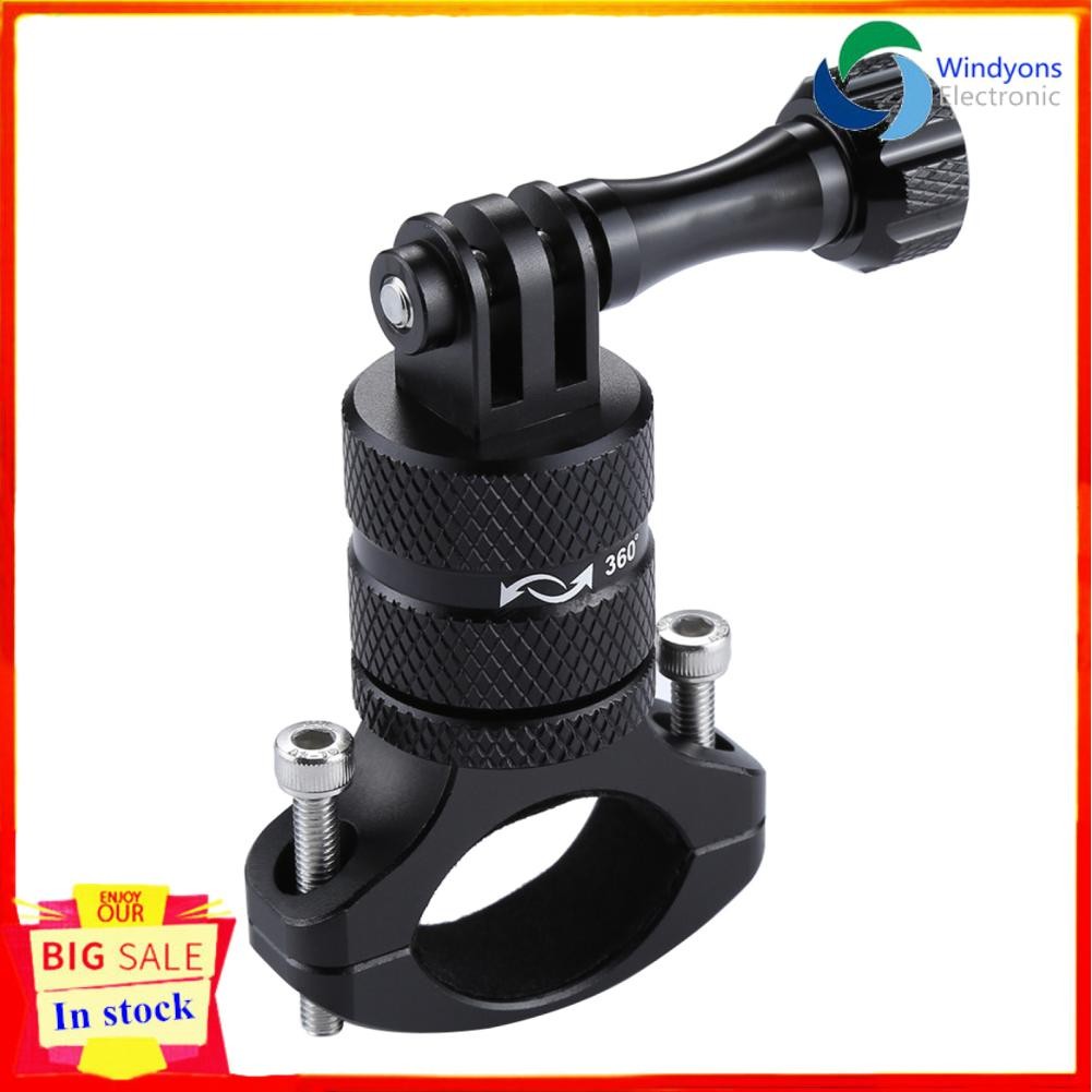 Windyons Windyons Puluz 360 องศาการหมุนจักรยานอลูมิเนียมอัลลอยด์อะแดปเตอร์แฮนด์แฮนด์ที่ยึดติดกับตัวย