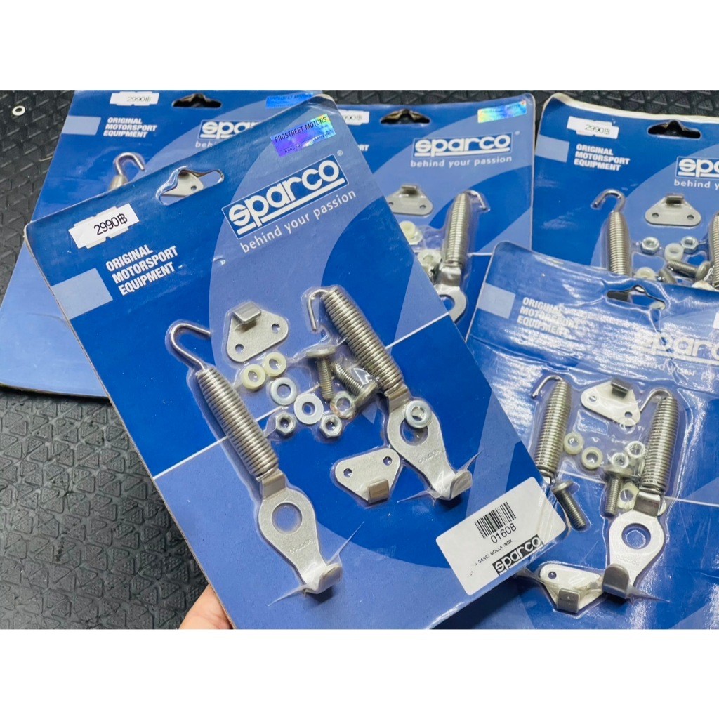 ตะขอกันบิน ฝากระโปรงหลัง SPARCO REAR SPRING HOOKS ตะขอ สปริงหลัง Rear hood cover hook motor sports นิยมใช้ในสนามแข่ง